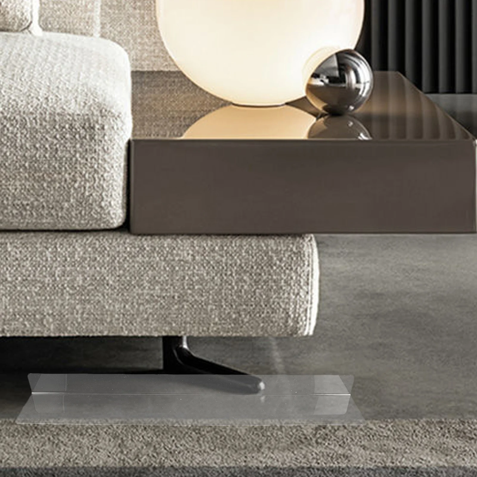 

3pcs Pvc Sofa Gap Blocker Transparent For Under Couch Bed Furniture Gap Protector Waterproof Easy Install