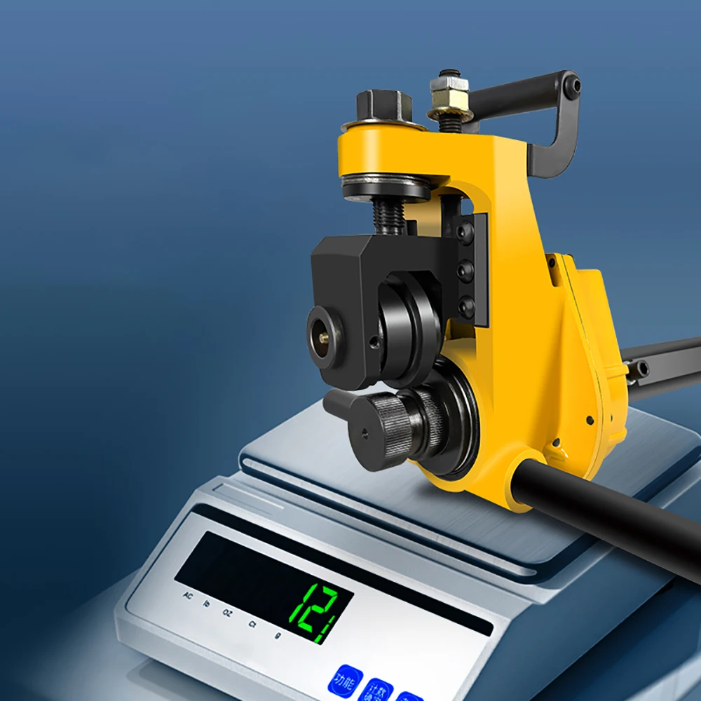 50-165mm Manual Pipe Grooving Machine, Portable Stainless Steel Depth Adjustable Edge Pressing Machine