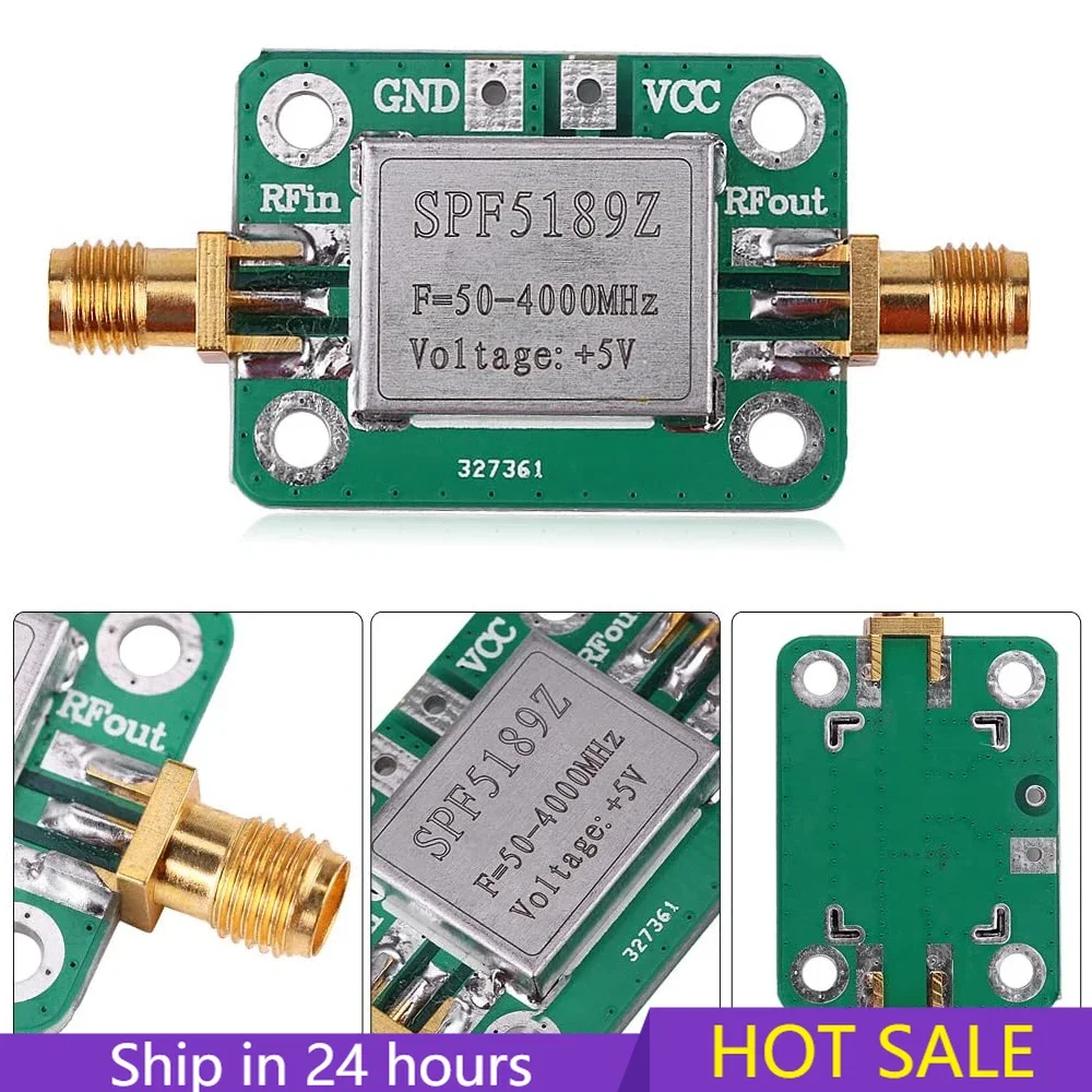 2022 NEW-RF Amplifier, Low Noise LNA 50 to 4000MHz SPF5189Z RF Amplifier for Amplifying FM HF VHF UHF Radio Signal