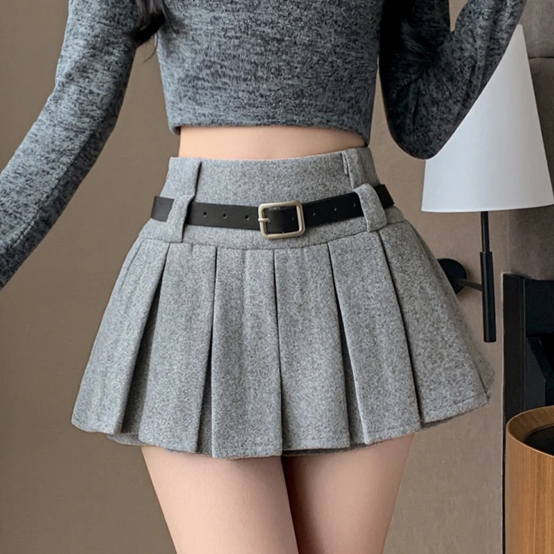 

Y2K Girls Sexy Low Waist Pleated Mini Skirt Women Side Zipper Summer Short Skater Skirts