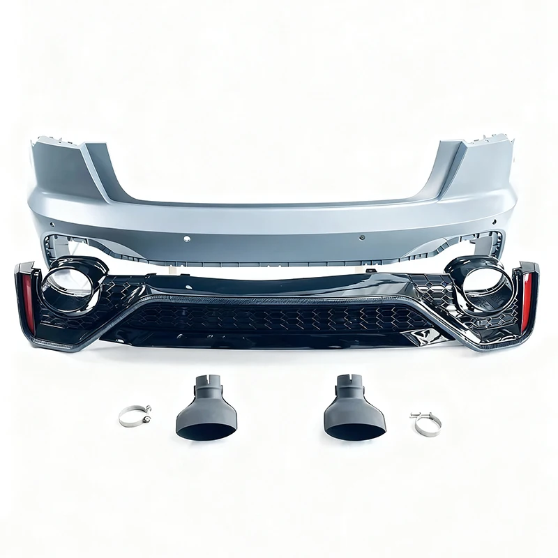 

Cc car Auto Parts Car Body Kit Rear Bumper Diffuser with Tailpipe for A6 S6 C8 Upgrade to RS6 Style 2019-2024