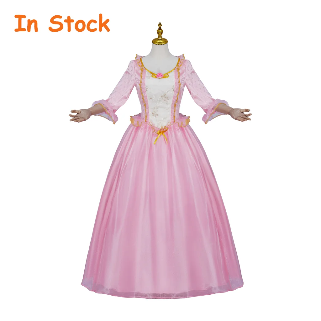 Auf Lager Anneliese Prinzessin Cosplay Mädchen Rosa Kleid Marie Antoinette Kostüm Viktorianische