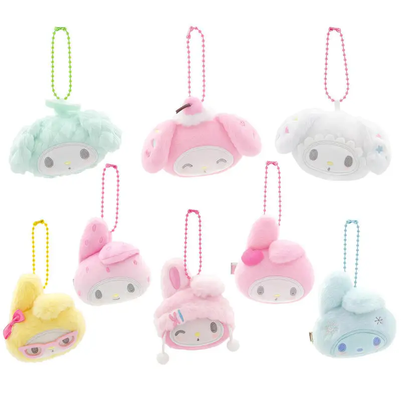 サンリオ マイメロディ 50 周年記念 ソフトぬいぐるみキーホルダー ボビーピンキーホルダー イタバッグ ジッパー装飾 ヘアピン 髪飾り 女の子ギフト