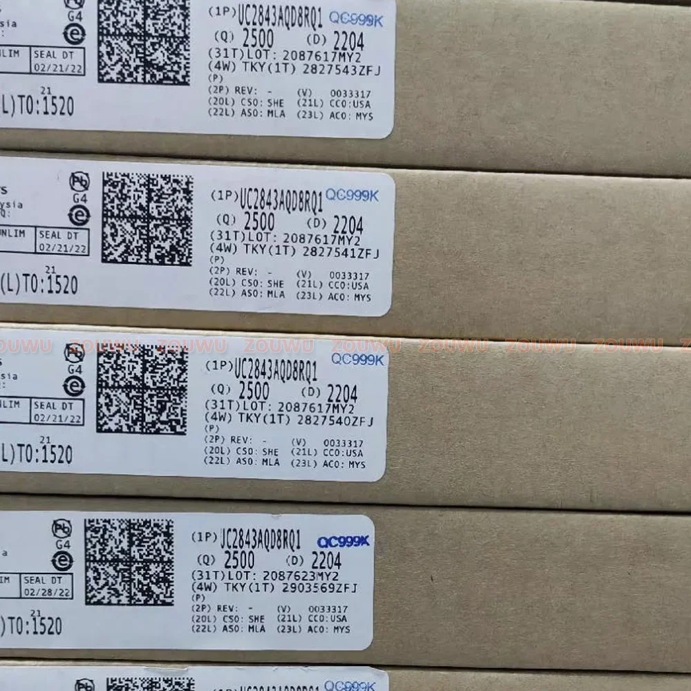 10PCS~50PCS/LOT UC2843AQD8RQ1 UC2843AQD8R 2843AQ SOIC-8 Promise 100% original authentic