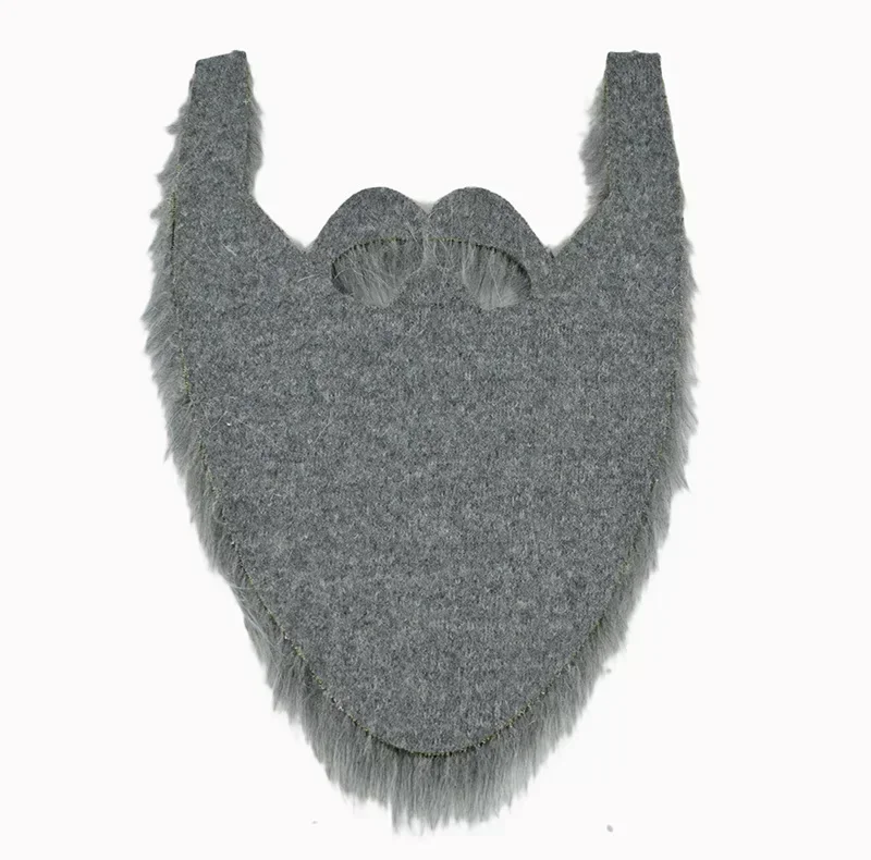 คอสเพลย์เครื่องแต่งกาย Props Santa Claus Beard ชุดแฟนซีปลอมเครายาว Fluff Beards คอสเพลย์คิ้วหนวด Christmas Party Suppl