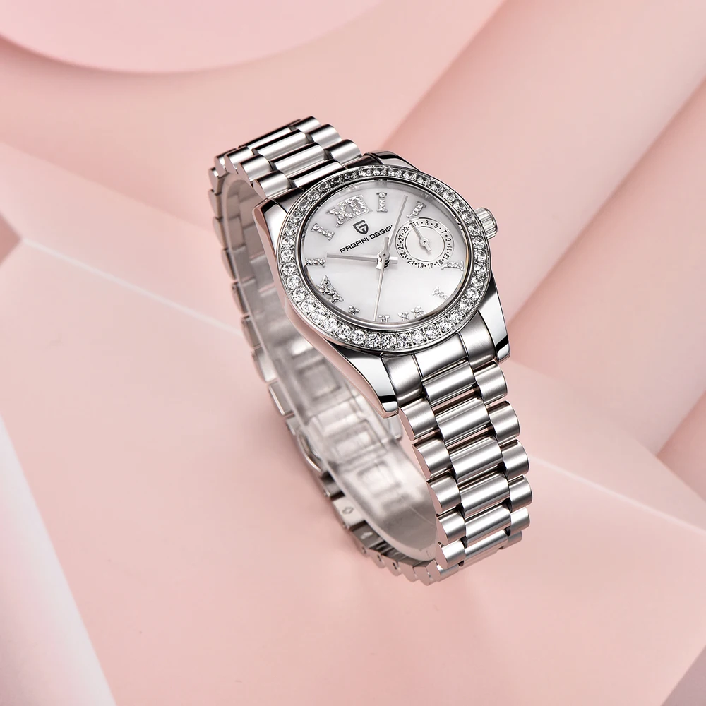 2026Pagani design brand business fashion women's quartz watches VH65 sapphire mirror diving women's watch calendar clock elegant view 4