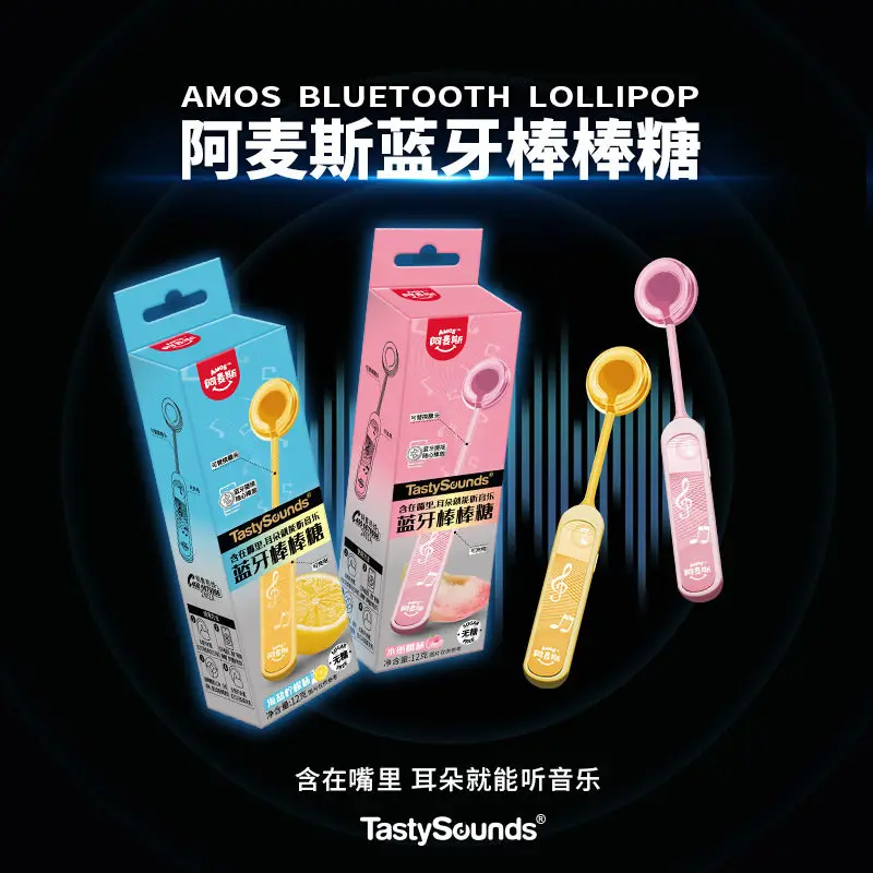 

Original Amos Bluetooth Lollipop Singing Play Music Fun Creative Toys Sugar-Free Lollipop Peripheral Birthday Xmas Gift