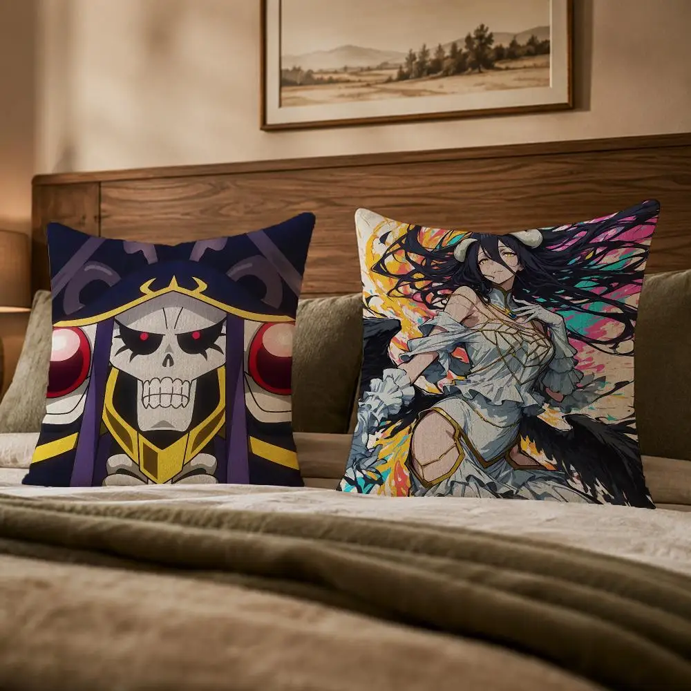 Popular Character O-Overlord albedoS Cushion Cover Ultra Soft Throw Pillow Cover Skin Friendly for Sofa Bed Home Decor Gift