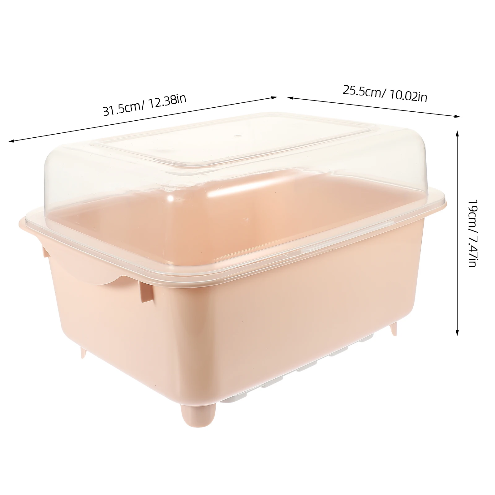 

Drainer Rack Stainless Drainboard Cutlery Organizer Eco Friendly PP Material Kitchen Dish Box Water Draining Tableware for Bowls