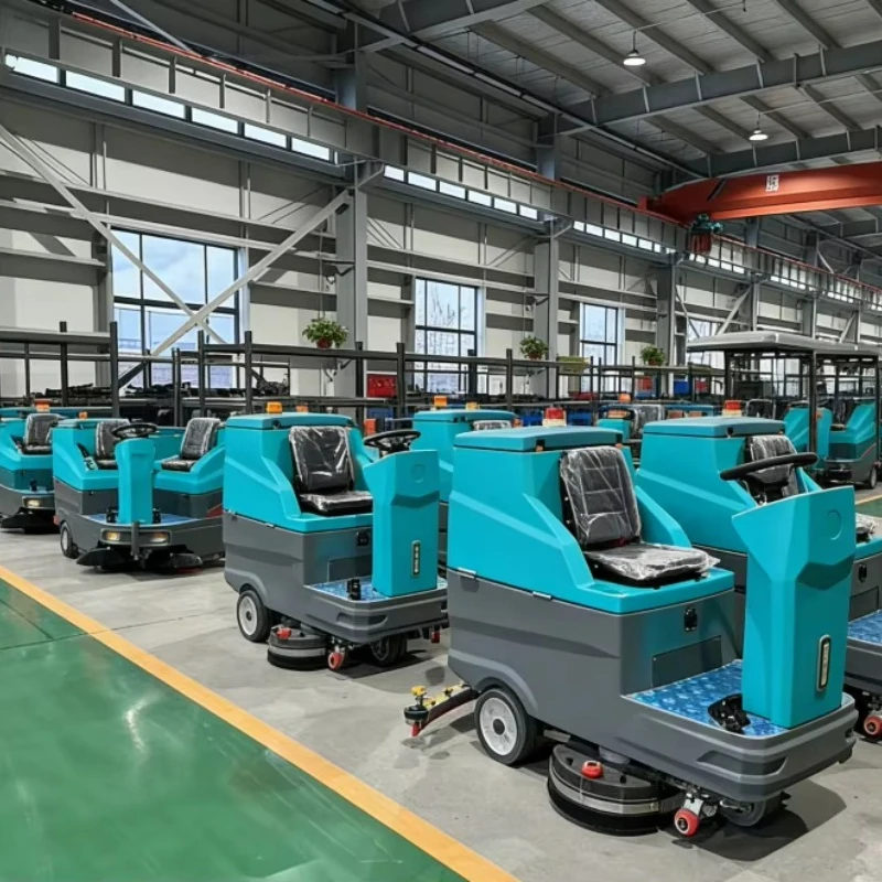 

Hot Sell Commercial Outdoor New Battery-Powered Self-Propelled Ride-On Road Sweeper 1200mm Cleaning Width for Parking Lot