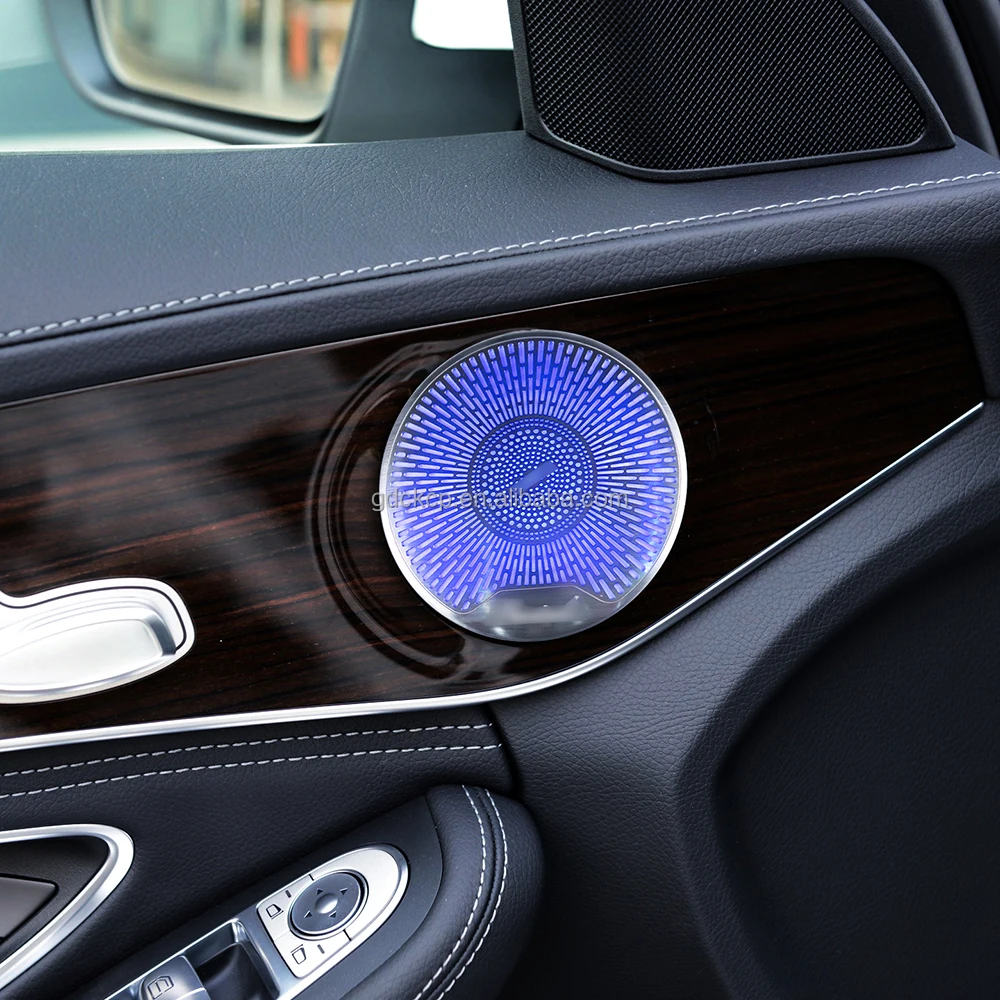 High Quality Luxury W213 Car Midrange Speaker Cover Ambient Light for Mercedes Benz E-Class 2016-2023 LED Horn Atmosphere Light