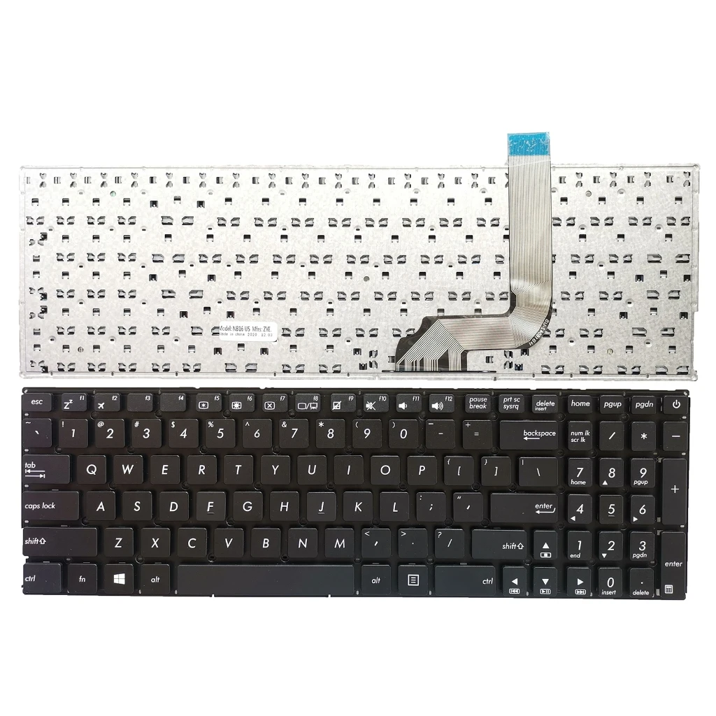 

US for ASUS X542/U/UN/BP A542 A542U FL8000/U A580U F580U x580B R542 V587U laptop keyboard