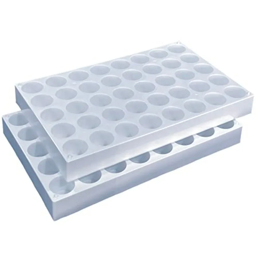 

MUHWA Vial Racks for 0ml Vials 40 Holes Sample Bottles Rack Φ5mm Pack of Two