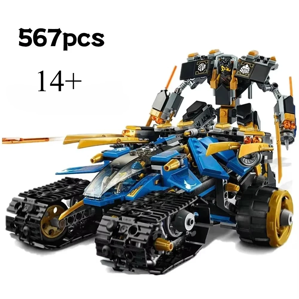 

2025newBuilding Block Mecha 71699 Technology Ninja Thunder Raiders Mechanical Warrior Robot Building Block War Model Toy Childr