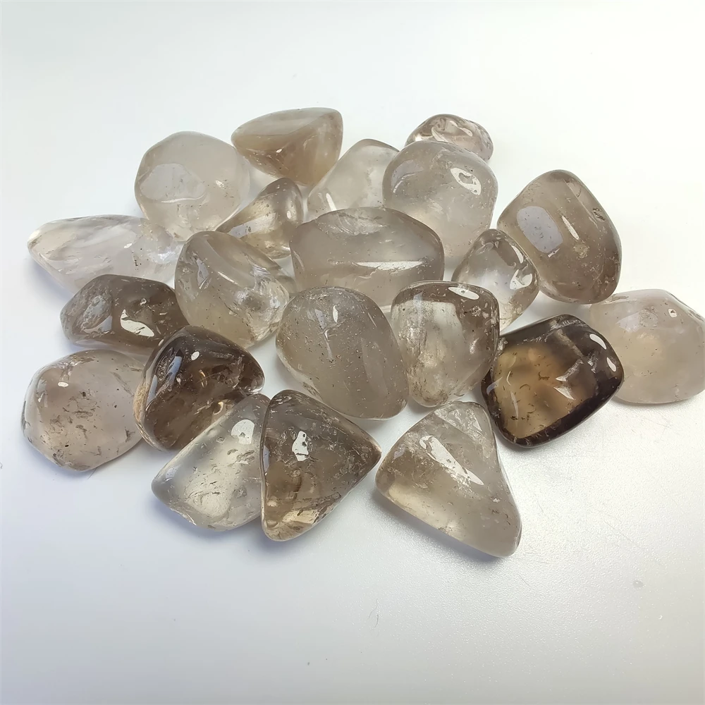 

Natural Smoky Crystal Quartz Brown Crystal Quartz Irregular Polished Healing Stone Home Decoration Stone Tumbled Gem Stone