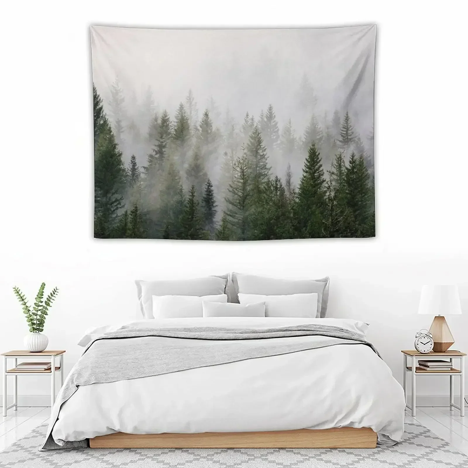 

Misty Forest Tapestry On The Wall Decorative Wall Decoration Aesthetic Tapestry
