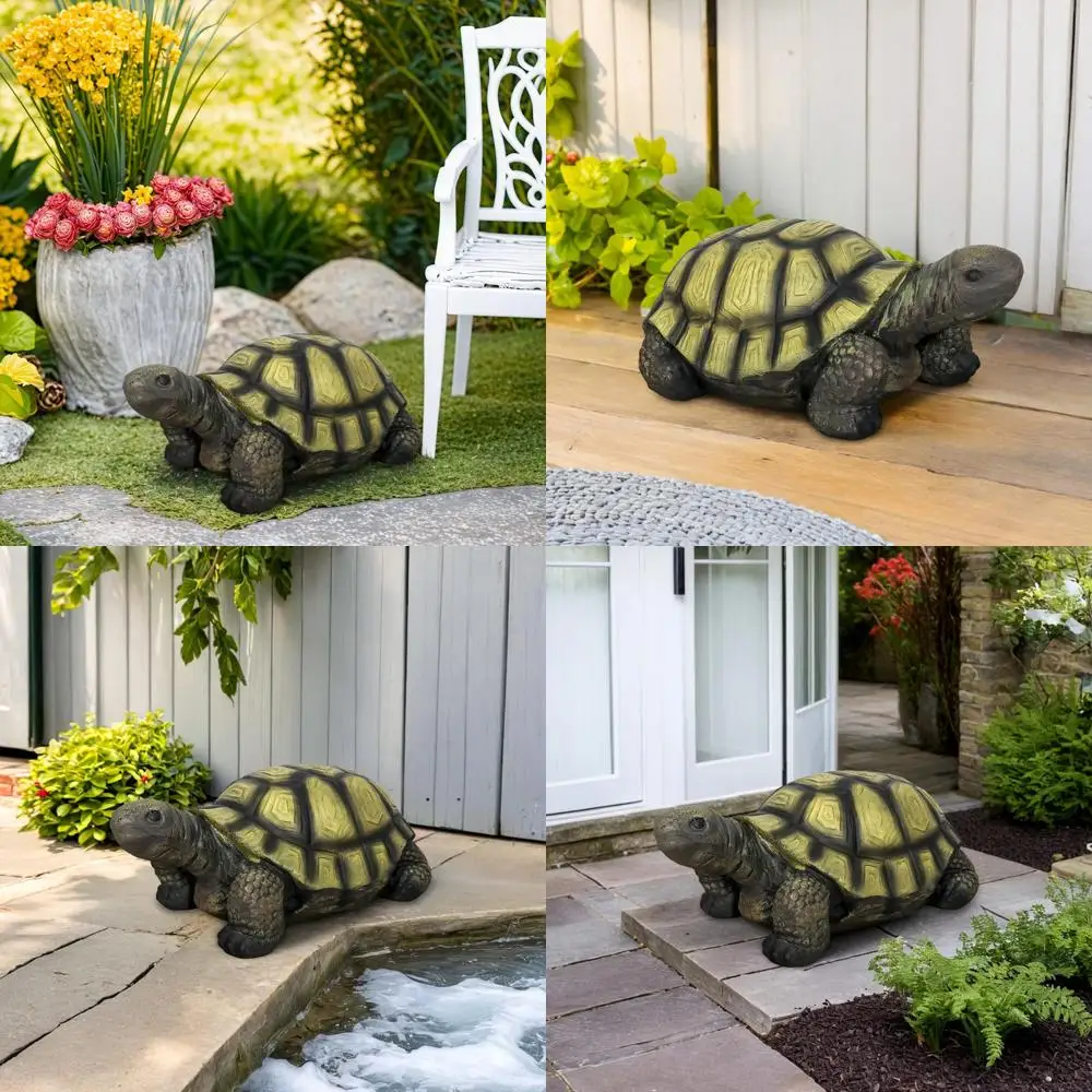 

Ручная роспись бетонной черепахи: идеально подходит для сада, террасы или внутреннего украшения.