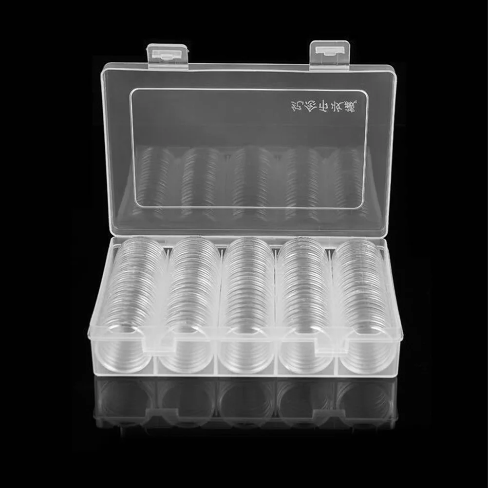 

Storage 30 Capsules Plastic Transparent Dust-proof Collection Box Organizer Supplies Keeper Box