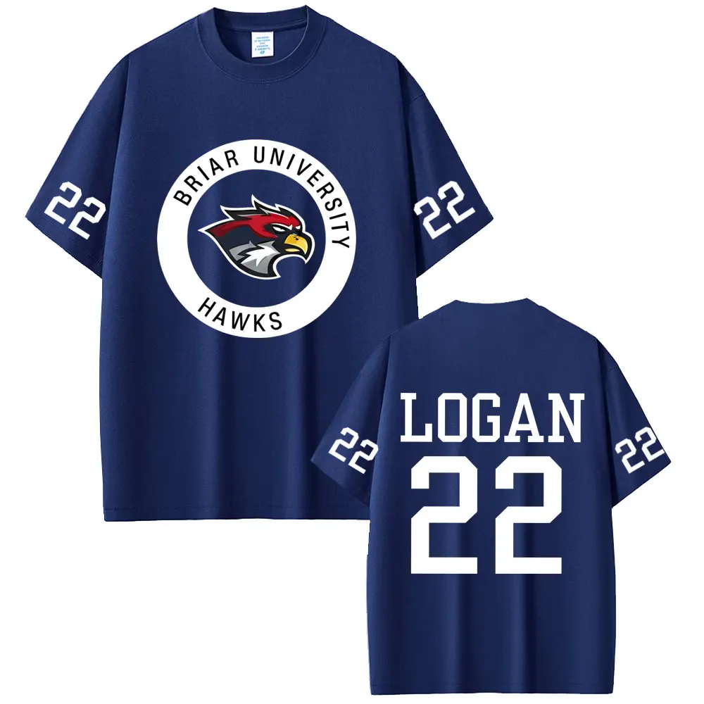 Off Campus Briar University Logan 22 Merch T-shirt Hip Hop Hockey Tshirt Male Casual Cotton Vintage T