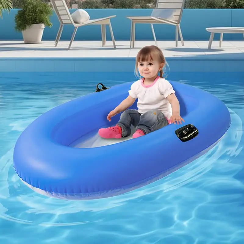 Piscina inflable de balsa con fondo transparente para adultos y niños, cama flotante grande, tumbona de bronceado