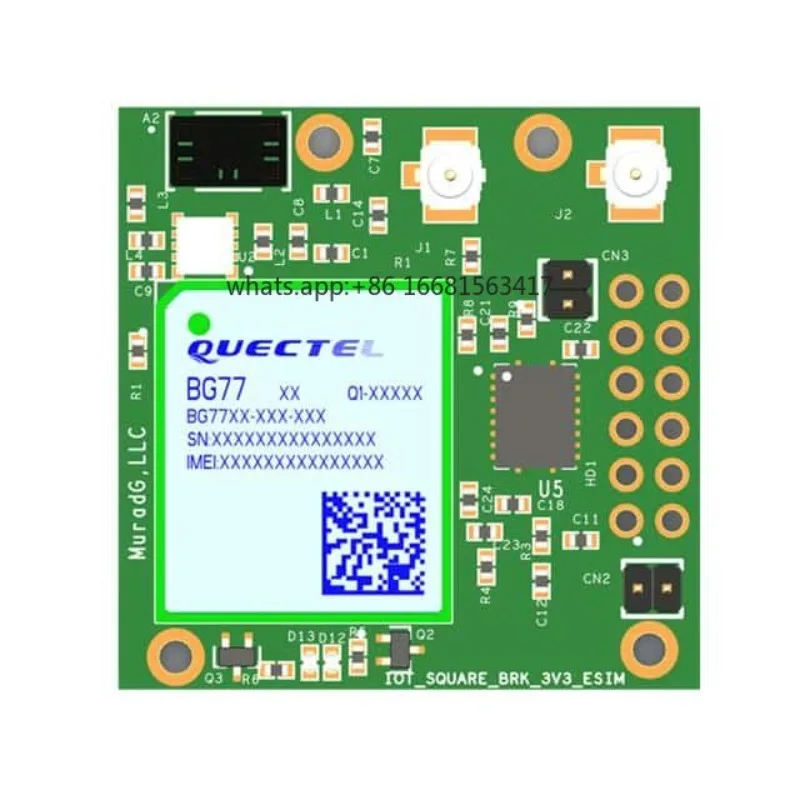 Development Board Modules BG77 LTE-M/NB2 Breakout Board Wi IoT_Square_BRK_3V3_eSIMEvaluation Compatible Kits