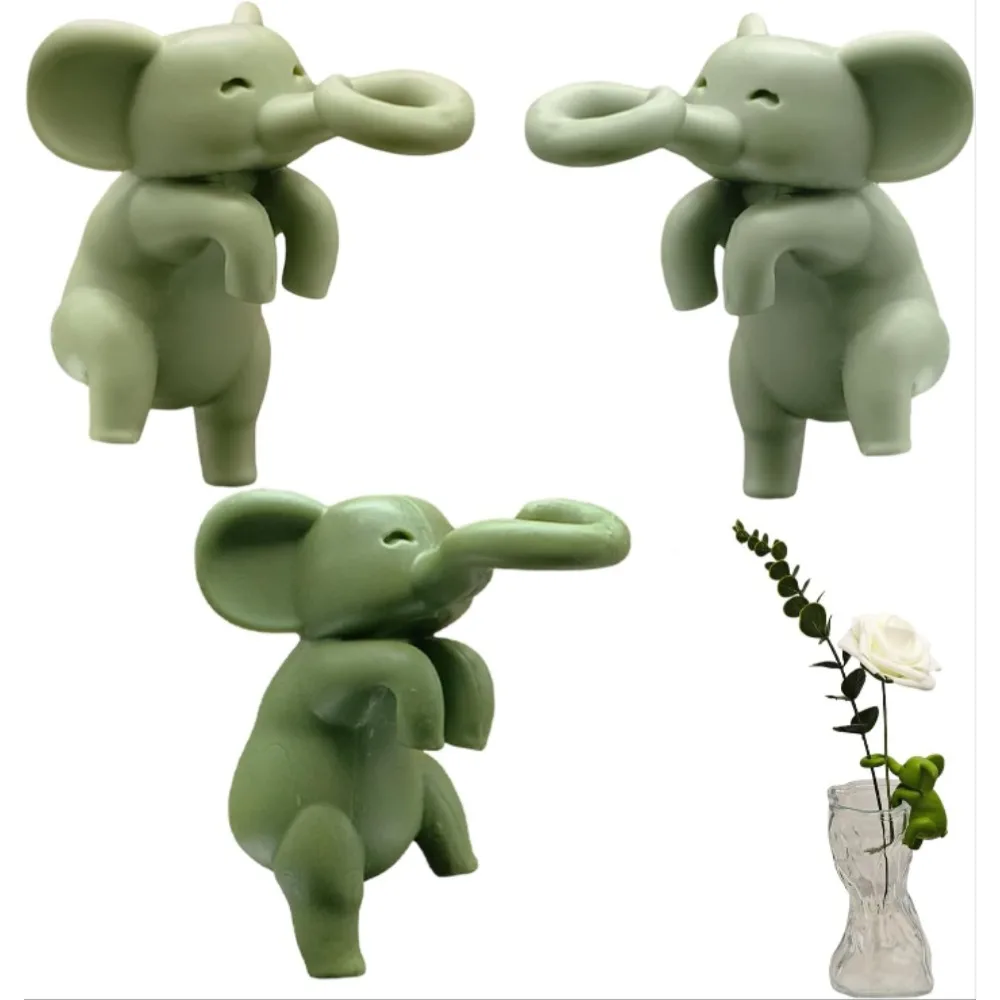 Elephant Shaped Rubber Plant Propagation Buddy Green Plant Hydroponic Bracket Vase Decoration,Gifts for Plant Lovers Gardener