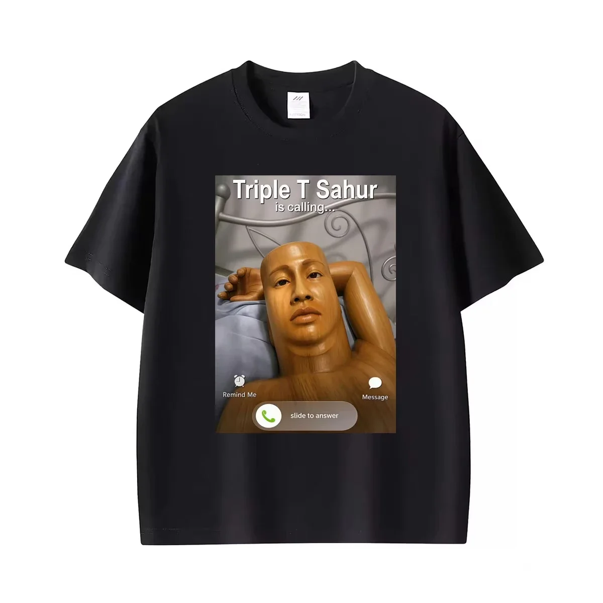 Triple T Sahur Is Calling Funny Tung Tung Sahur Meme Graphic T ShWoms Fashion Classn T-shirt Streetwear