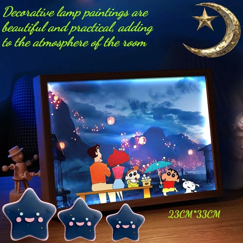 

Acrylic Xiaoxin lamp painting room decoration lighting decoration painting night light creative trend table setting gift kawaii