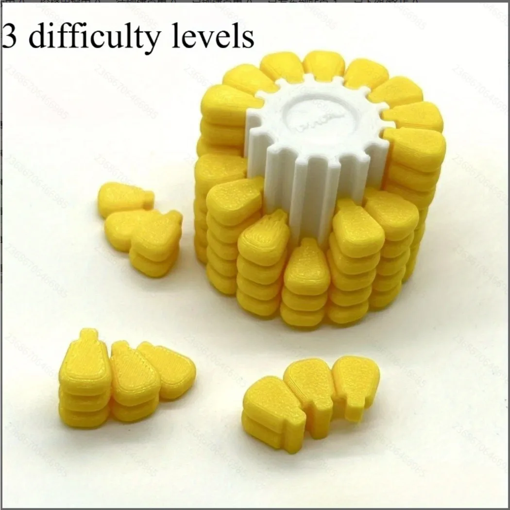 

Набор из 3-х пазлов в форме кукурузы - 3 уровня сложности: идеально подходят для Рождества, Хэллоуина и Дня благодарения.