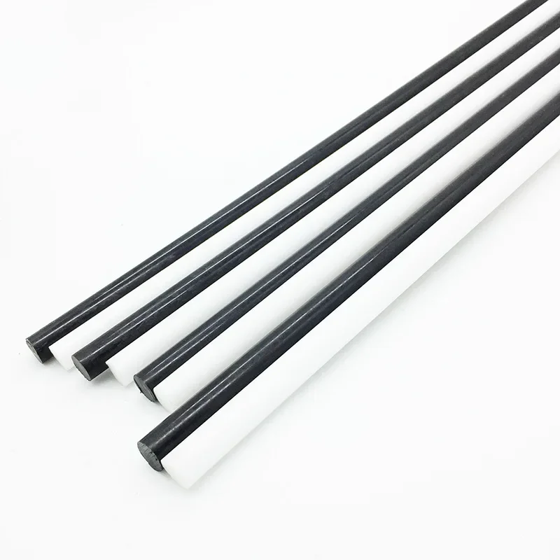 1m(will cut to 2pcs) POM nylon rods sticks Polyoxymethylene white black rod stick 4mm-45mm