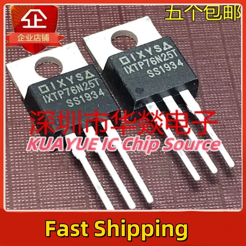 10PCS-30PCS/ IXTP76N25T   TO-220 250V 76A  Fast Shipping Quality Guarantee