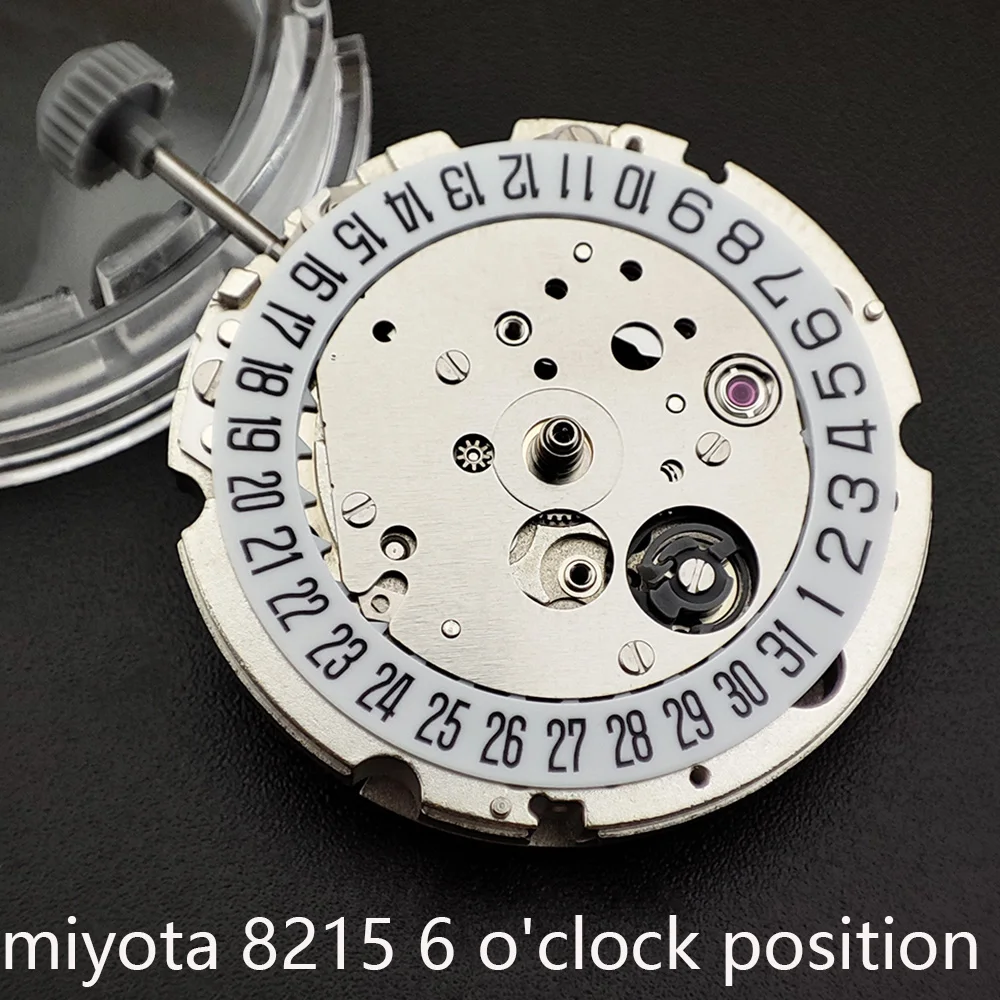 Miyota8215 Movement 6 o'clock position Original Mechanical Movement White Datewheel Automatic Self-winding High AccuracyMovement