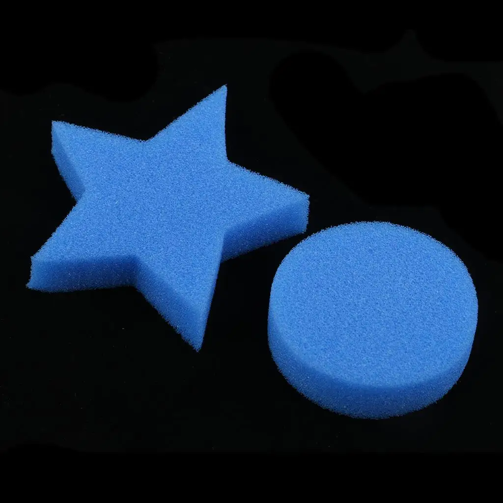 Sponge Shapes Stamper Mixed Colors Art Tools Kids Painting Brush Set for Children Drawing Kit
