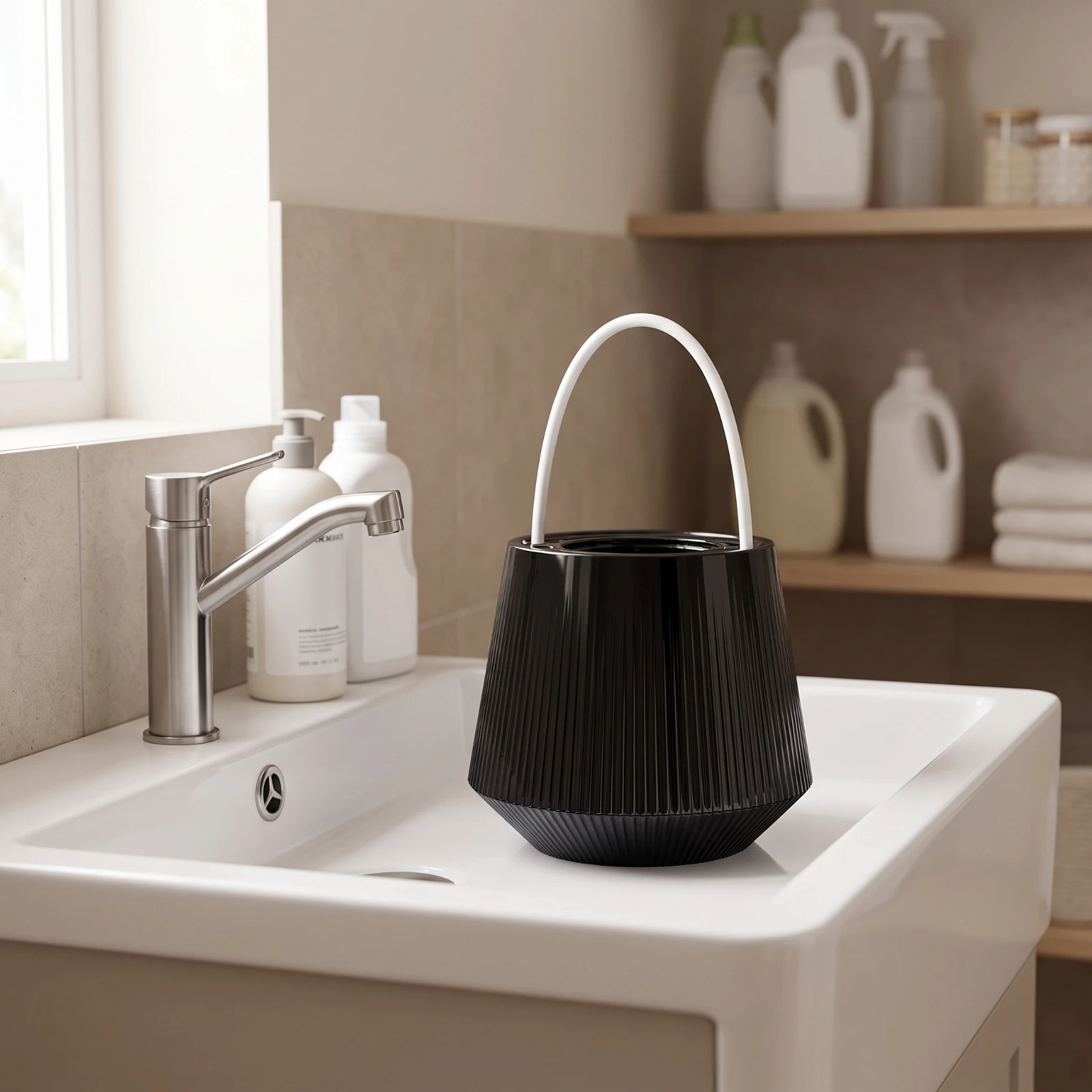 Faucet Water Filter with Hanging Loop Multi-Stage Bathtub Faucet Filter Long-Lasting Long-Lasting for Renters, Apartment