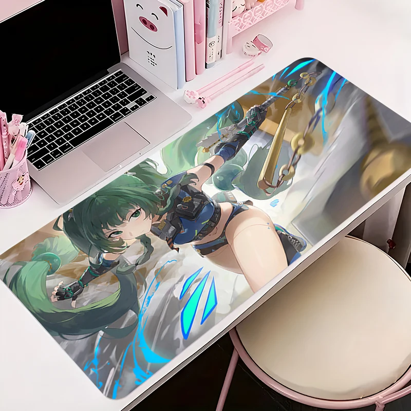 

Mouse Pad Office PC Accessories Keyboard Mat Anime Pattern Z-zenless Zone Zero Qingyi Anti-slip Rubber Mousepad Gamer Desk Mat