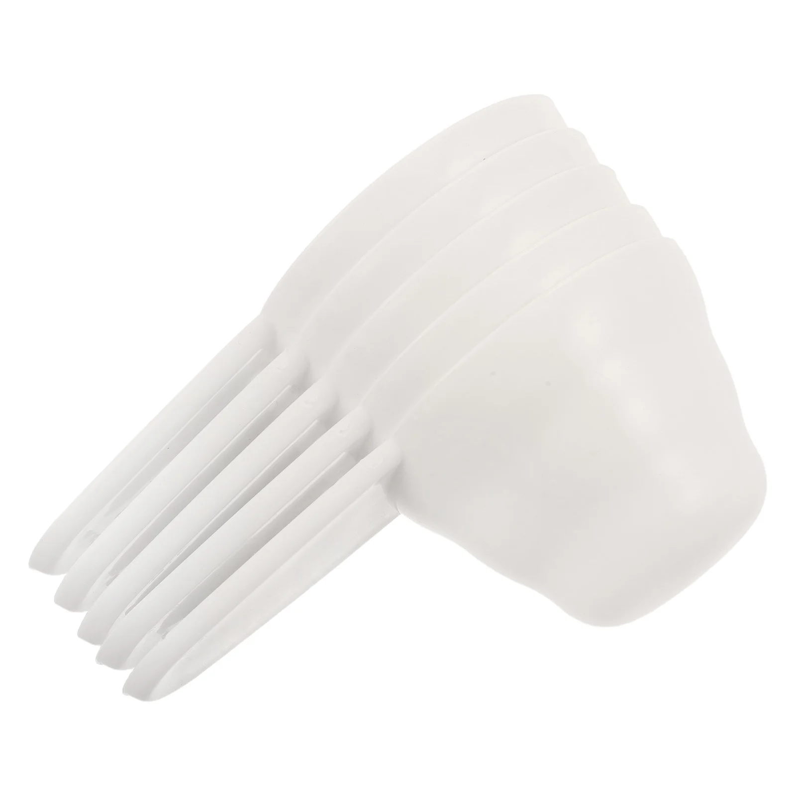 

5Pcs Measuring Spoons Plastic for Coffee Beans Flour Utensils Precise Measurement Versatile Usage White