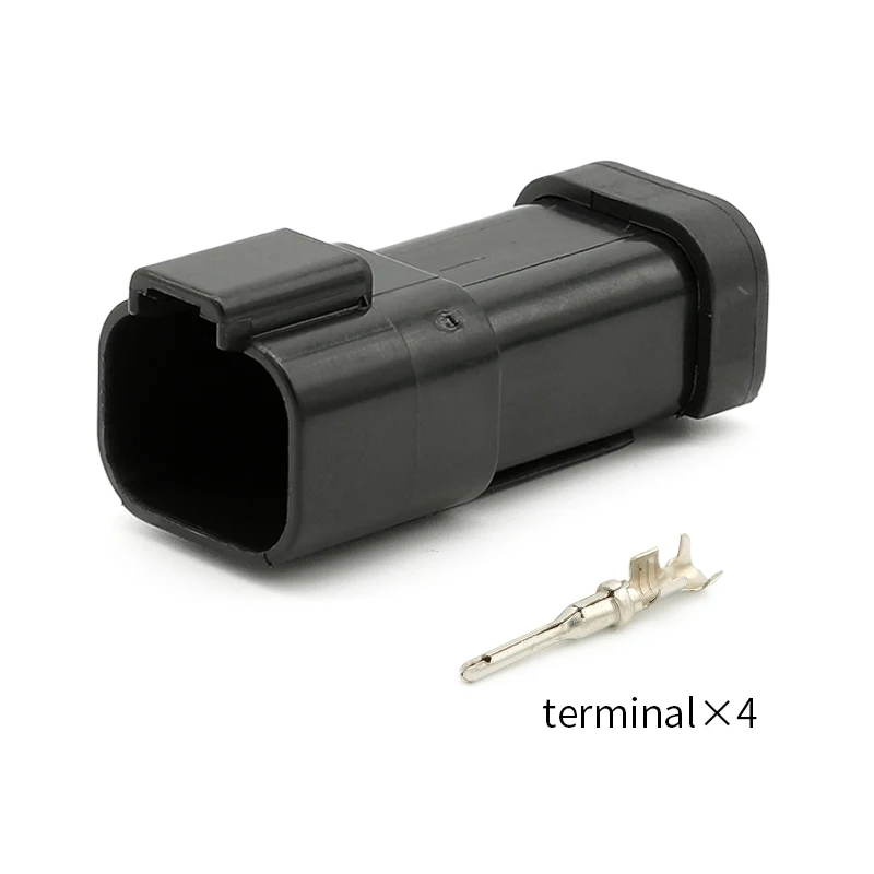 DT04-4P-E005 DEUTSCH Car connector DEUTSCH flat cover waterproof male/female plug-in Male head with male terminal 1060-16-0122