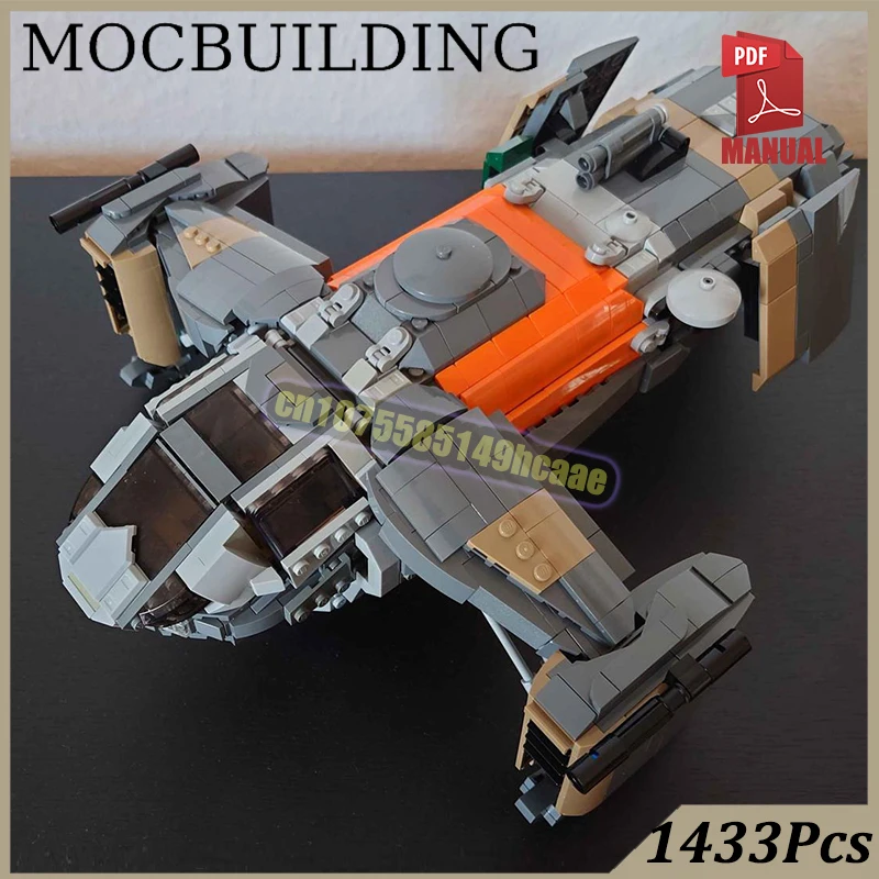 Frontier Spaceship Bricks Eclipsed Model Explorer One Aircraft MOC Building Blocks Construction Creative Toys Gifts Presents