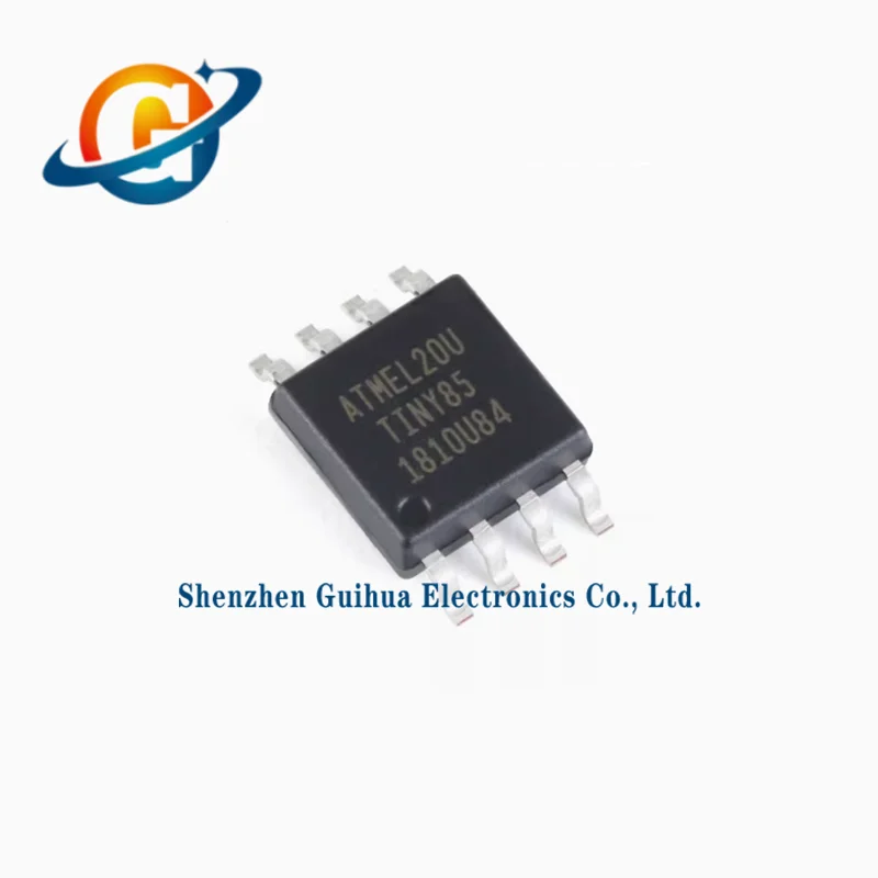 10PCS original genuine patch ATTINY85-20SU SOIC-8 8KB 20MHz 8-bit microcontroller