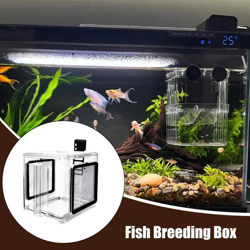 

Fish Breeder Box For Aquarium Fish Separator For Aquarium Acrylic Divider Breeder Hatching Isolation Accessory For Freshwater