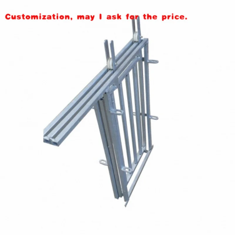 

Изготовленные на заказ оцинкованные сверхмощные ворота для ограждения крупного рогатого скота, раздвижные ворота, раздвижные двери с замком