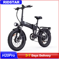 48V 2000W 23AH Dual Motor Fast Adult Ebike 20*4.0 Fat Tire Foldable Electric Mountain Bike Man Powerful Ridstar H20Pro E-Bike