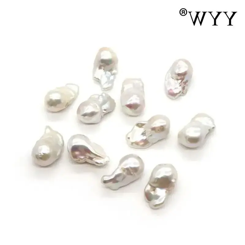 1Pc High Quality Natural Freshwater Big Pearl Baroque Irregular Teartail Pearl Natural White Hole For Jewelry Making 13-18x30mm
