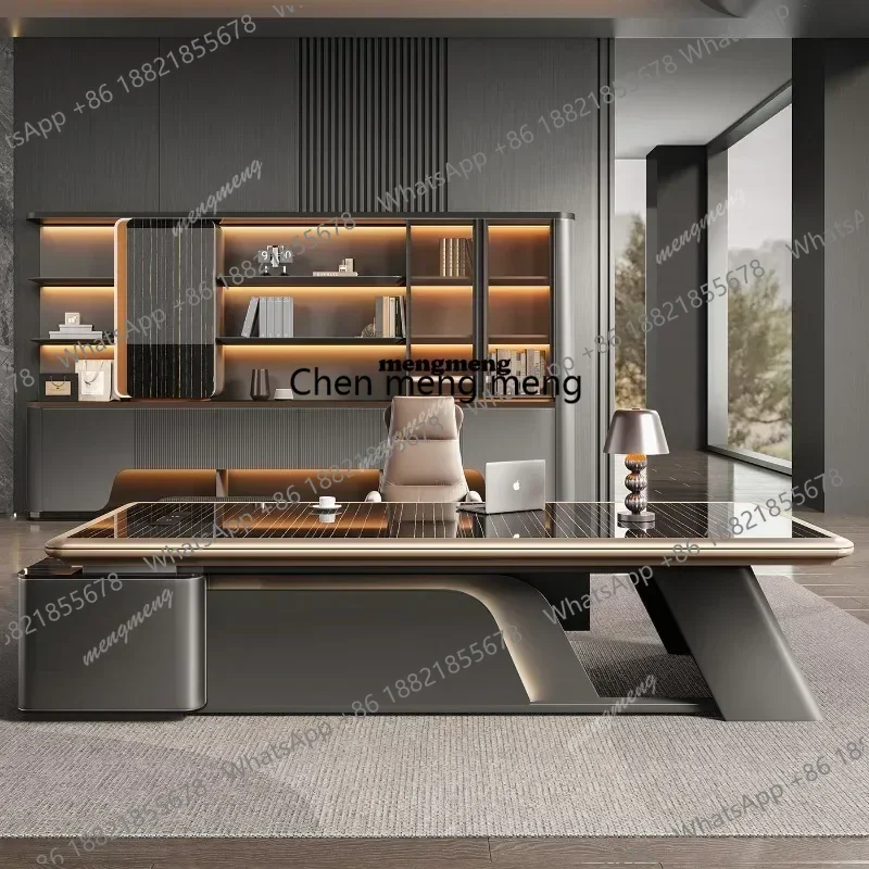 Specialized Nordic Comfortable High-quality Trendy Office Desk Modern Storage Beauty Elegant Office Business Study Furniture