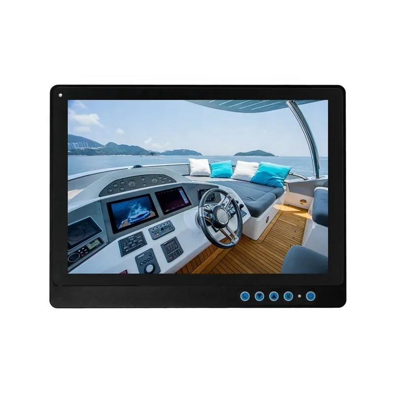 12 Inch 15 Inch 17 Inch Fully Waterproof Ip67 Industrial Touch Screen Monitor