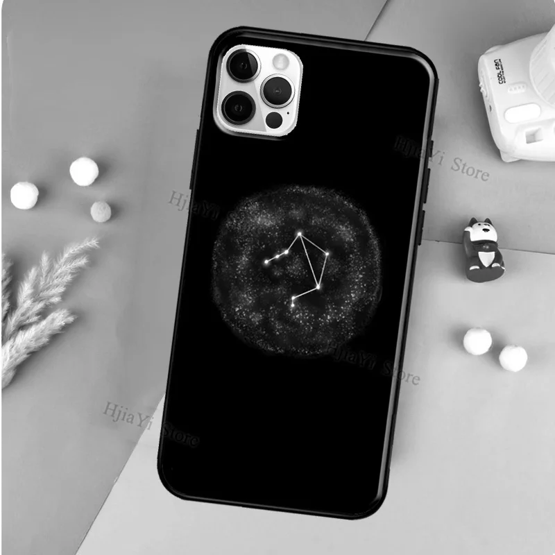 Zodiac Signs constellations Phone Case For Apple iPhone 13 12 11 Pro Max mini X XR XS Max 7 8 Plus SE 2020 Cover Coque