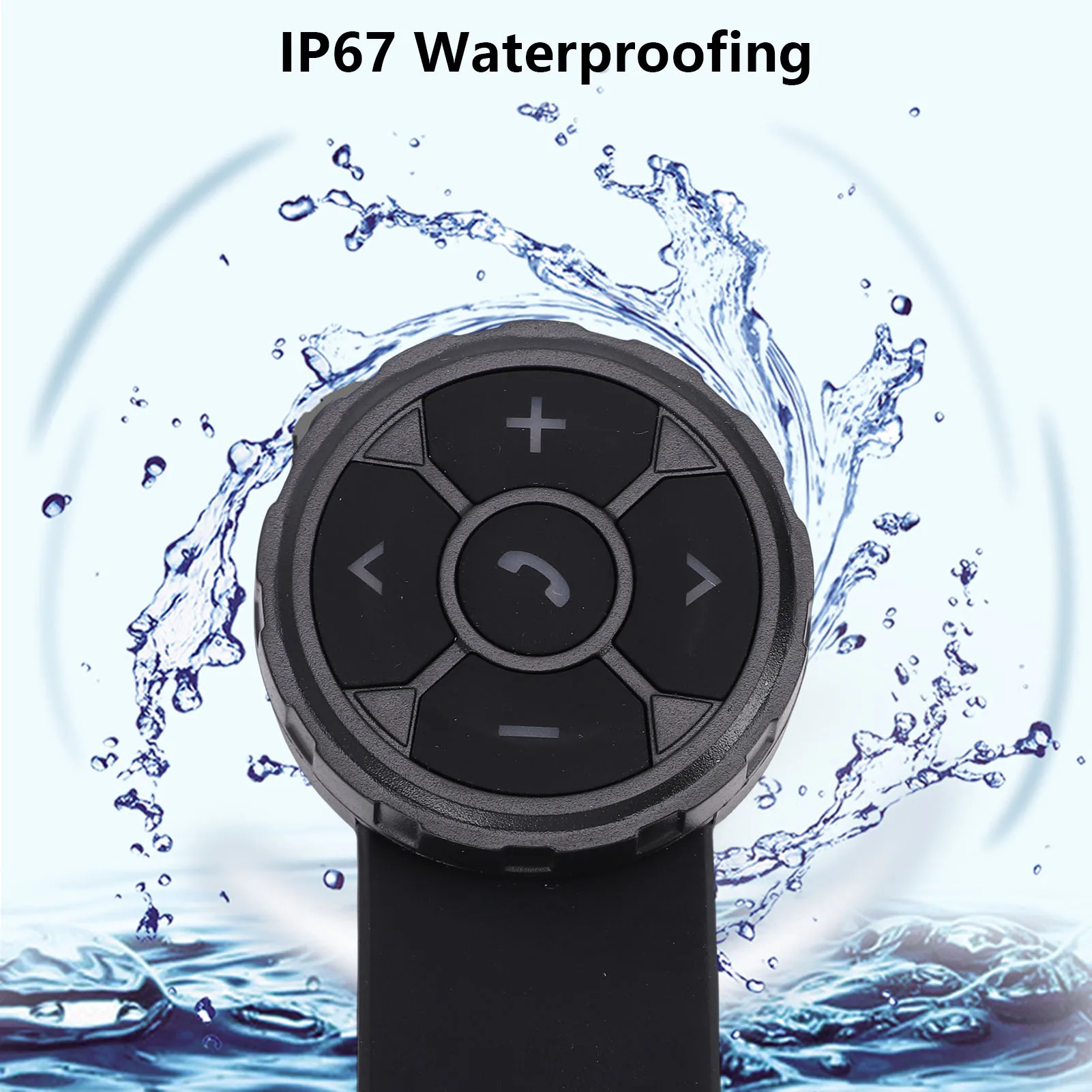 

Многофункциональный водонепроницаемый беспроводной музыкальный контроллер Bluetooth 5.3 с кнопками управления для мотоциклов и автомобилей