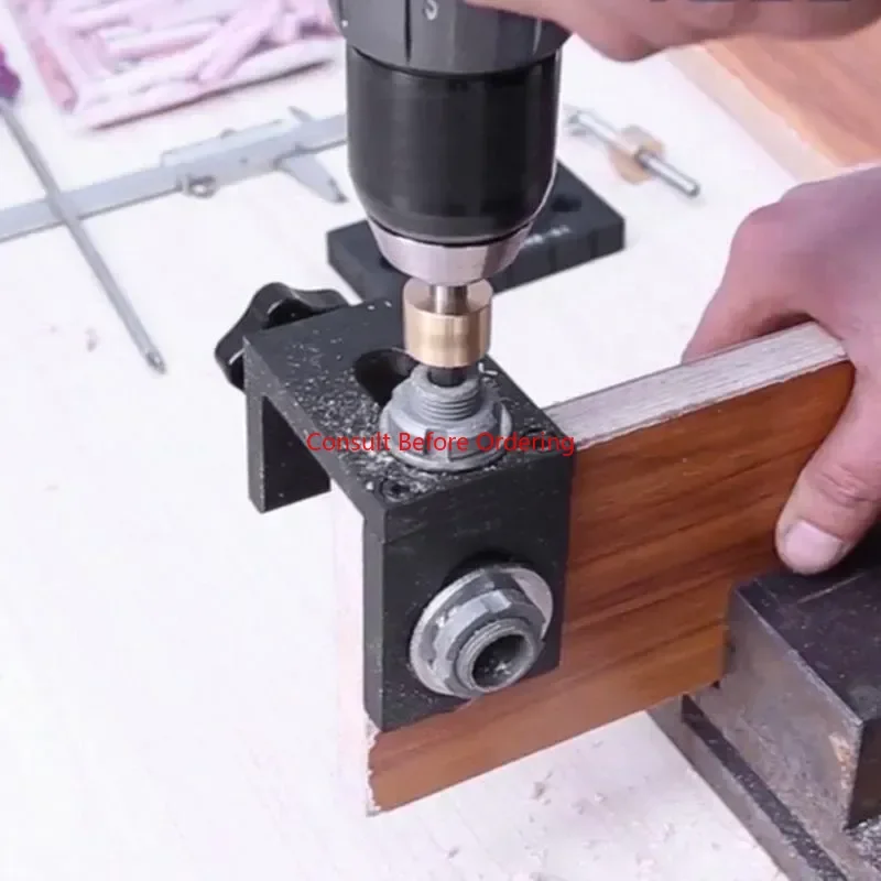 

Wholesale Carpenter Tools Set Wood Drilling Guide Dowel Jig For Corner Edge Surface Joints Drilling Wood Clamp