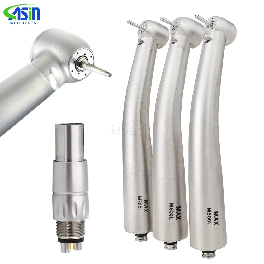 

MAX Dental LED Fibre Optic High Speed Handpiece Dental Air Turbine Coupling 6Holes Coupler M600L