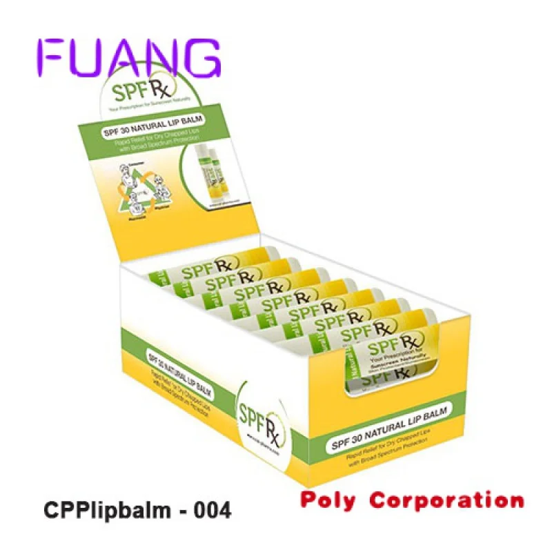 Custom  Custom printed cardboard countertop shipping lip balm display box retail bottle hand sanitizer packaging boxes